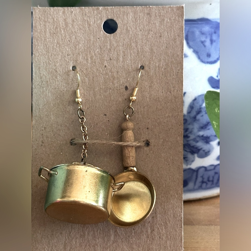 NWT Pot And Pan Earrings - Handmade by me